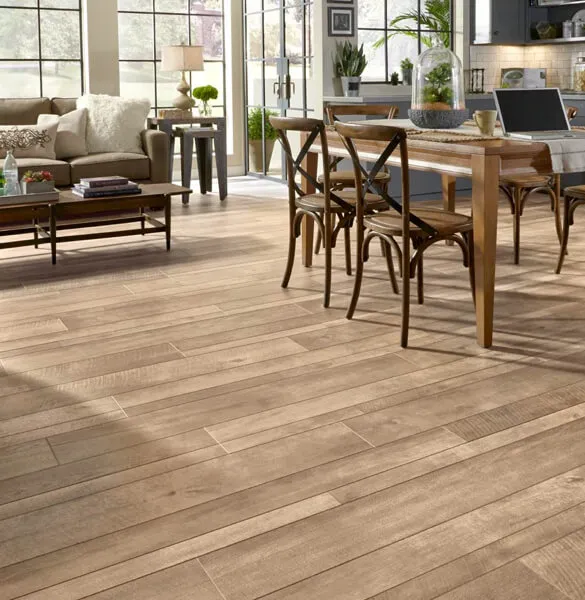 Living and Dining Area Laminate Flooring | Shoreline Flooring