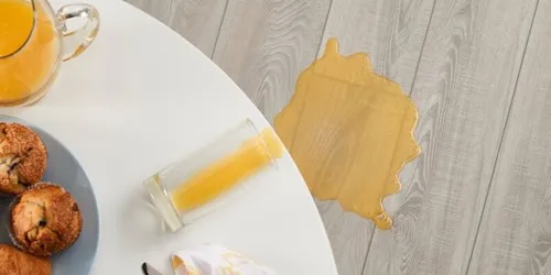 Vinyl Juice Spills | Shoreline Flooring