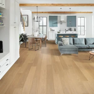 Mohawk Laminate in a light blonde wood color | Shoreline Flooring